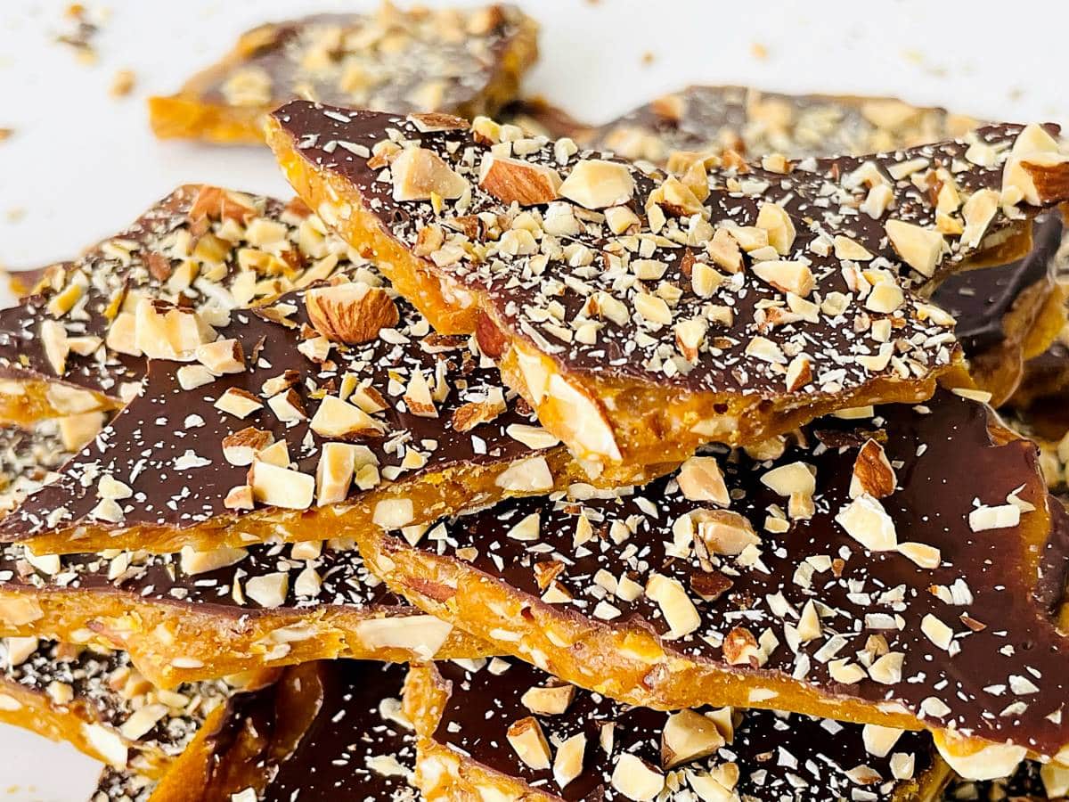 Almond Toffee Windy City Baker   Almond Toffee 14 